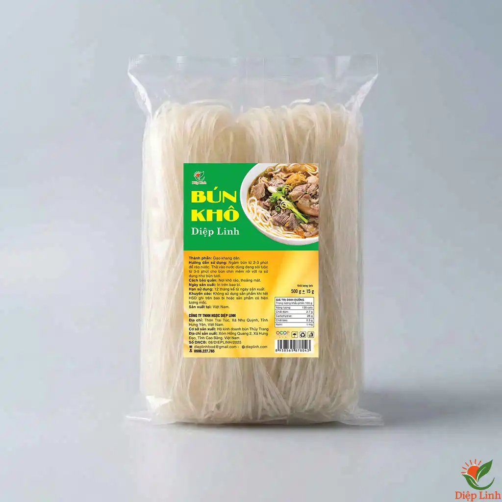Bún khô Diệp Linh 500g 1 Bún khô Diệp Linh 500g