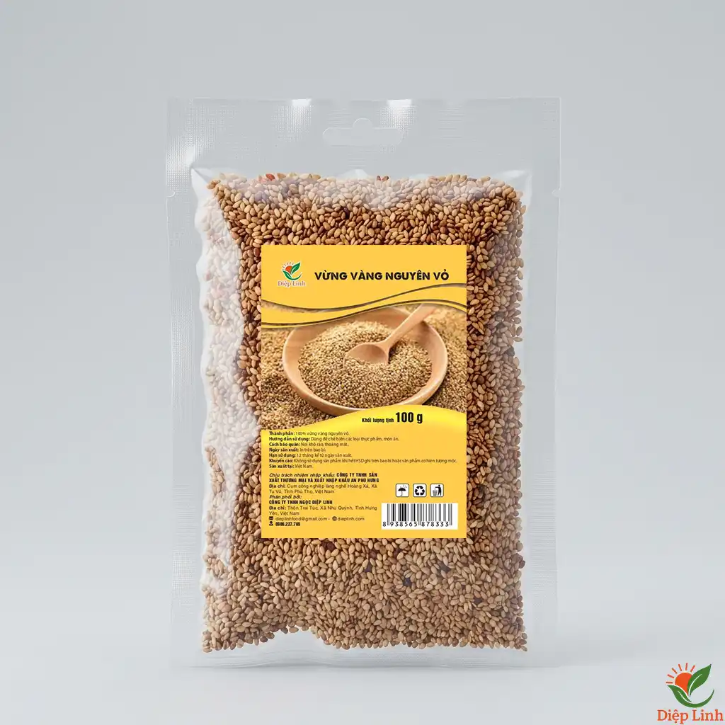 Vừng vàng nguyên vỏ 100g 1 Vừng vàng nguyên vỏ 100g