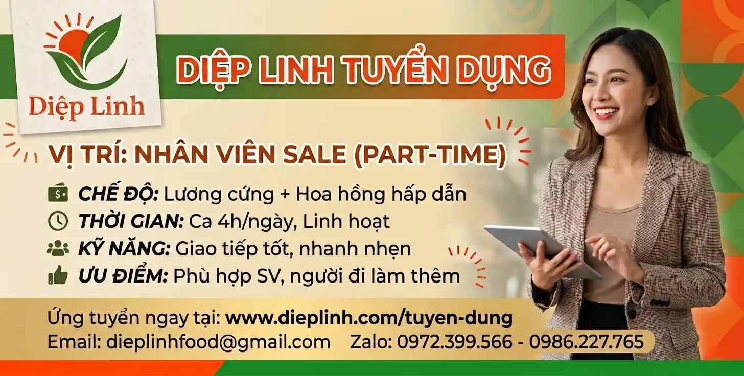 Tuyển dụng Sale Part-time
